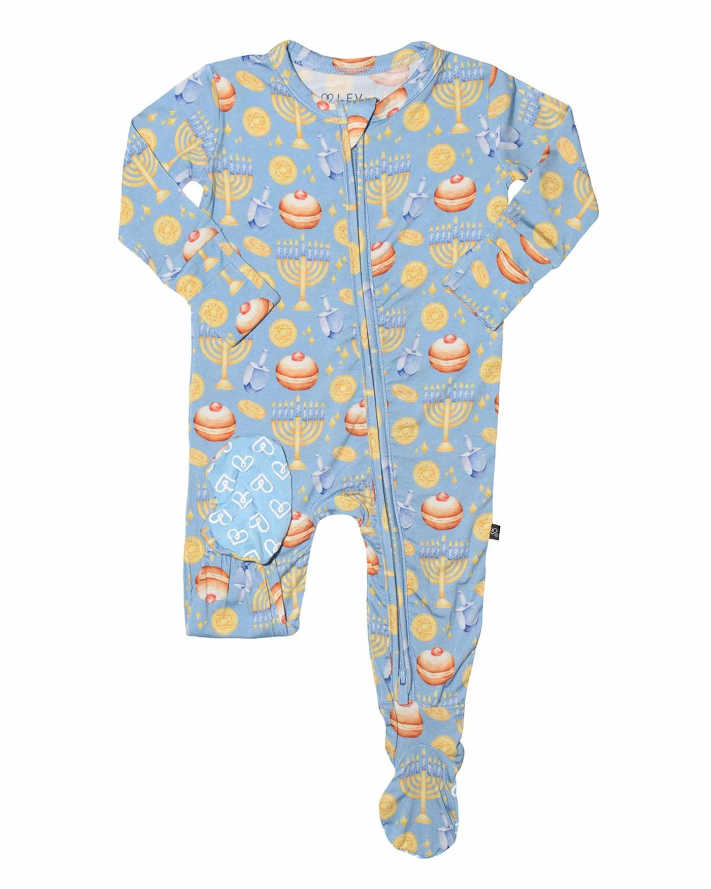 Bamboo Zippered Footie - Simon by Lev Baby FINAL SALE - FINAL SALE - Image 2