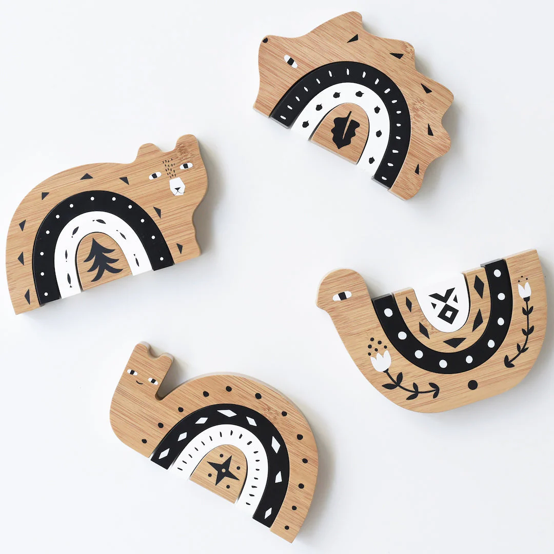 Bamboo Nesting Bear by Wee Gallery - Image 4