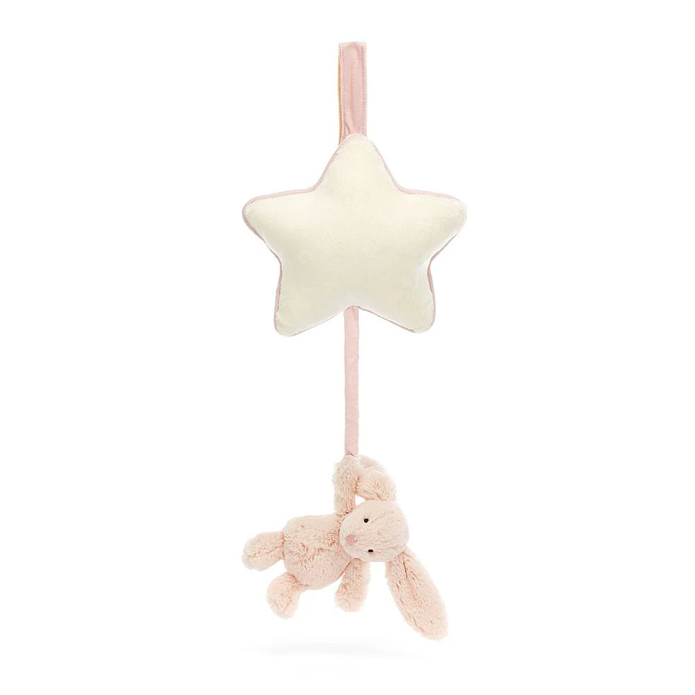 Bashful Blush Bunny Musical Pull by Jellycat