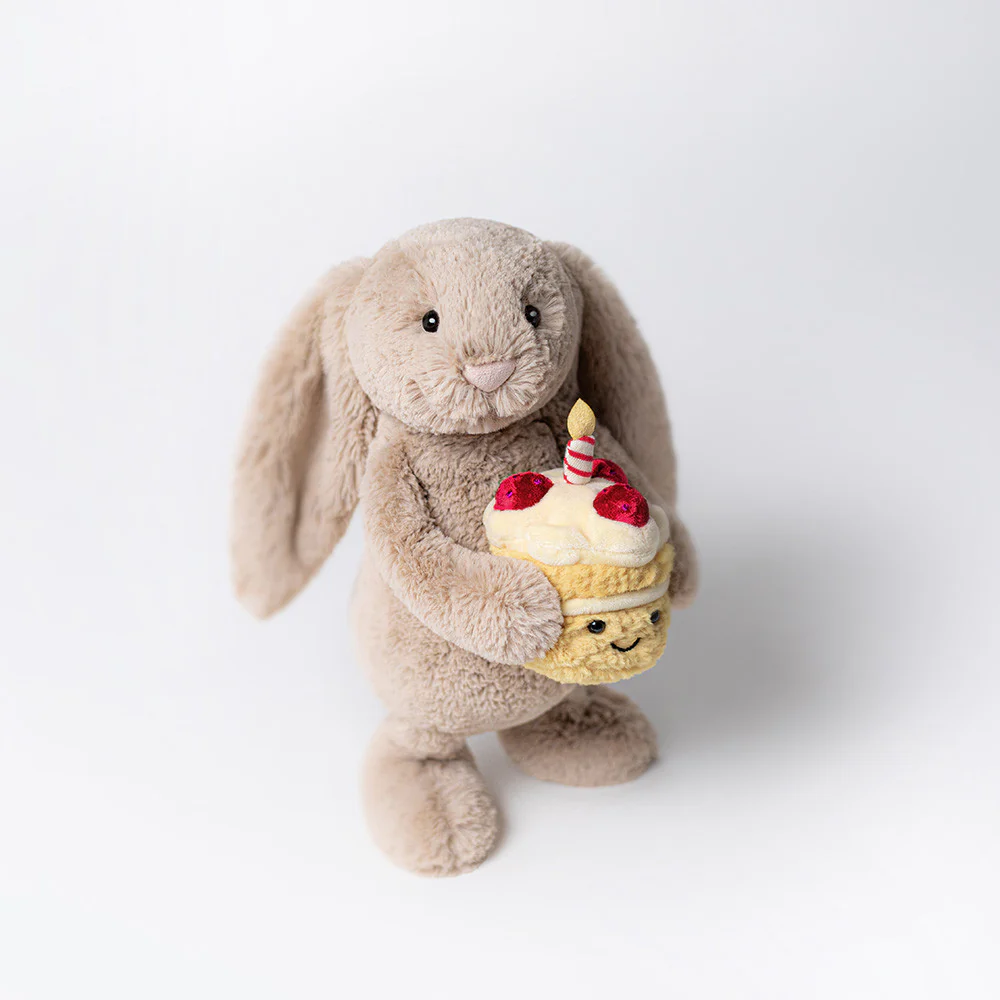 Bashful Beige Bunny Birthday by Jellycat - Image 2