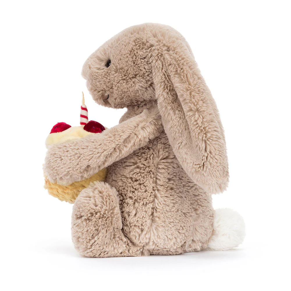 Bashful Beige Bunny Birthday by Jellycat - Image 3
