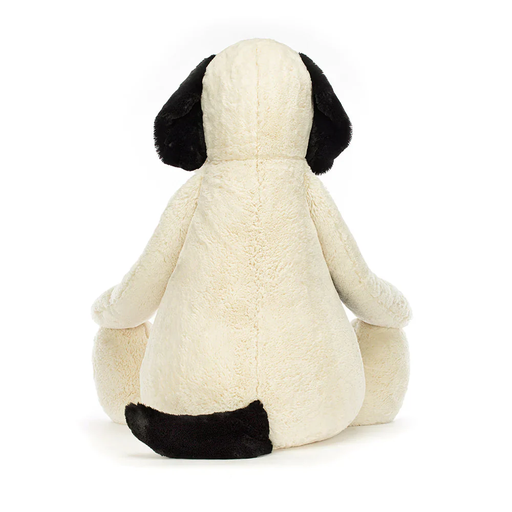 Bashful Black & Cream Puppy - Giant by Jellycat - Image 3