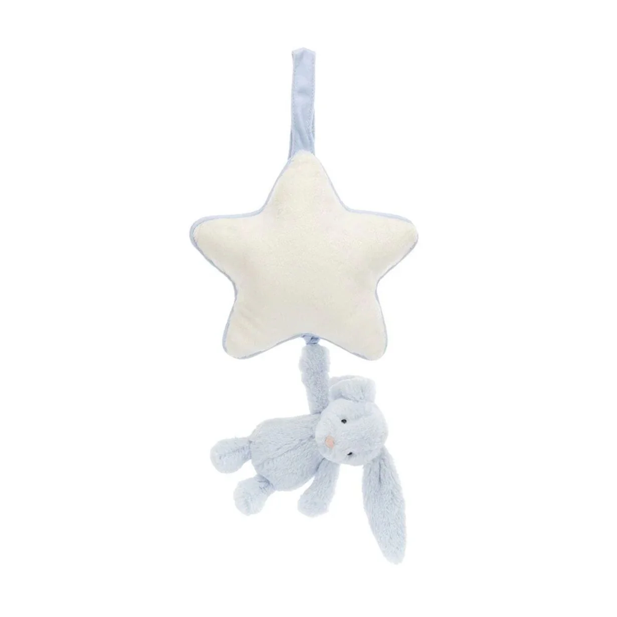Bashful Blue Bunny Musical Pull by Jellycat