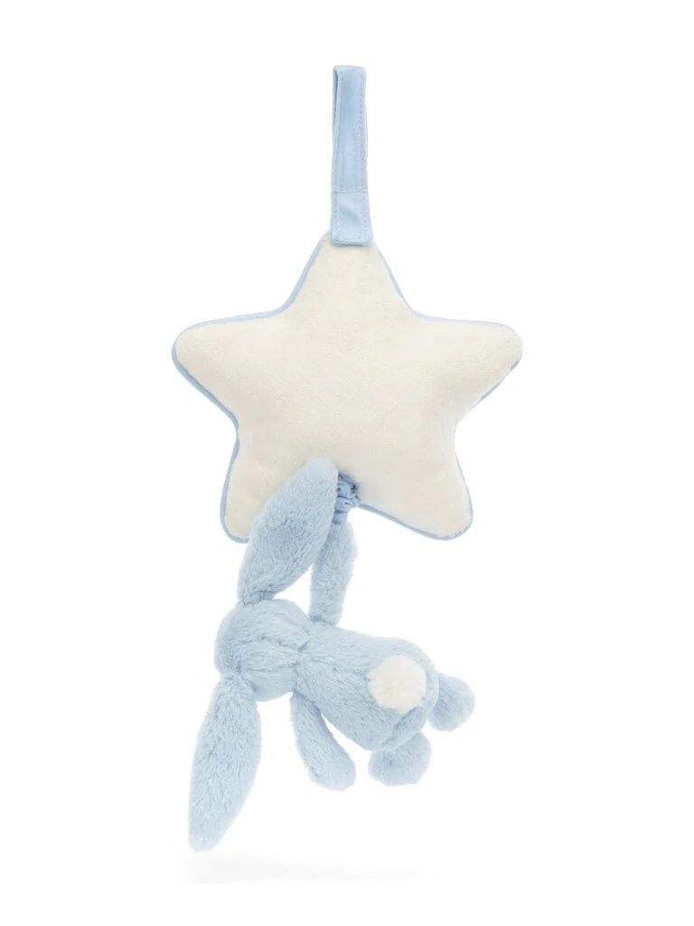 Bashful Blue Bunny Musical Pull by Jellycat - Image 3