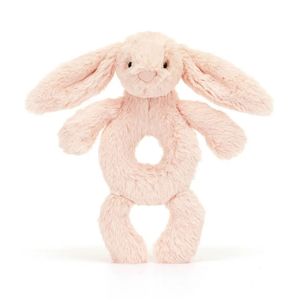 Bashful Blush Bunny Ring Rattle by Jellycat