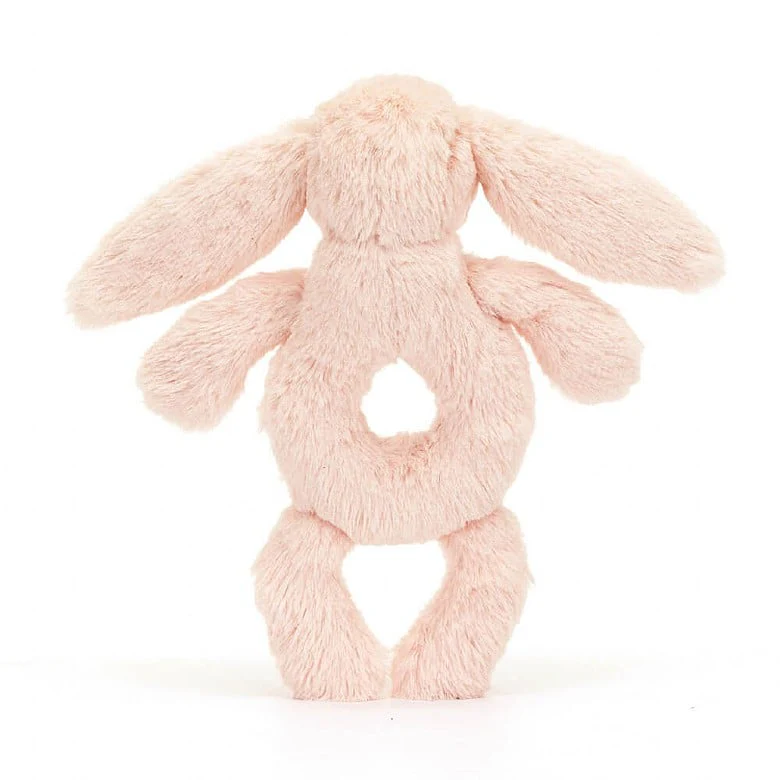 Bashful Blush Bunny Ring Rattle by Jellycat - Image 3