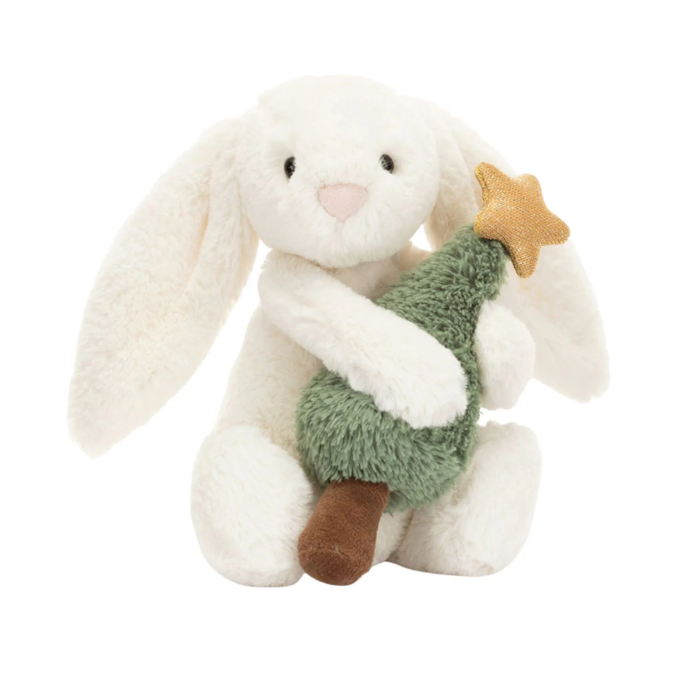 Bashful Bunny with Christmas Tree by Jellycat