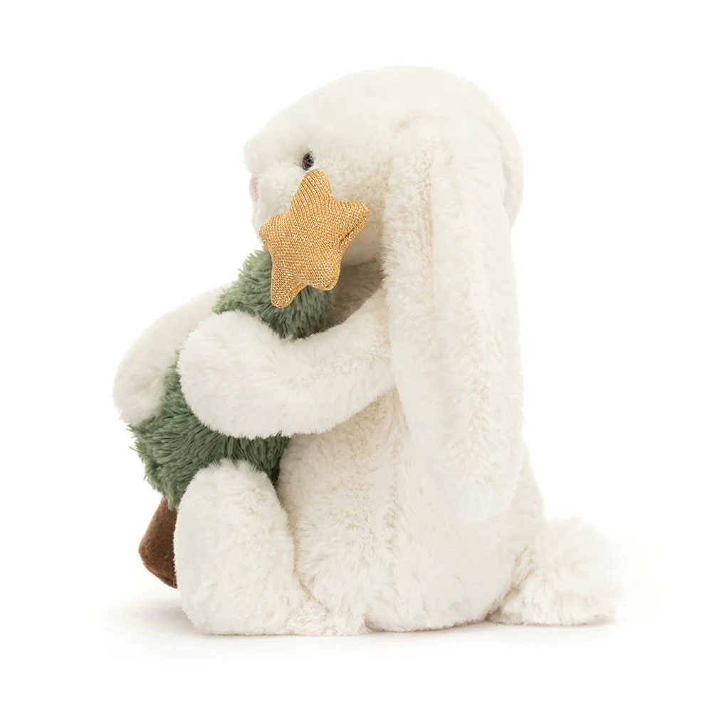 Bashful Bunny with Christmas Tree by Jellycat - Image 2
