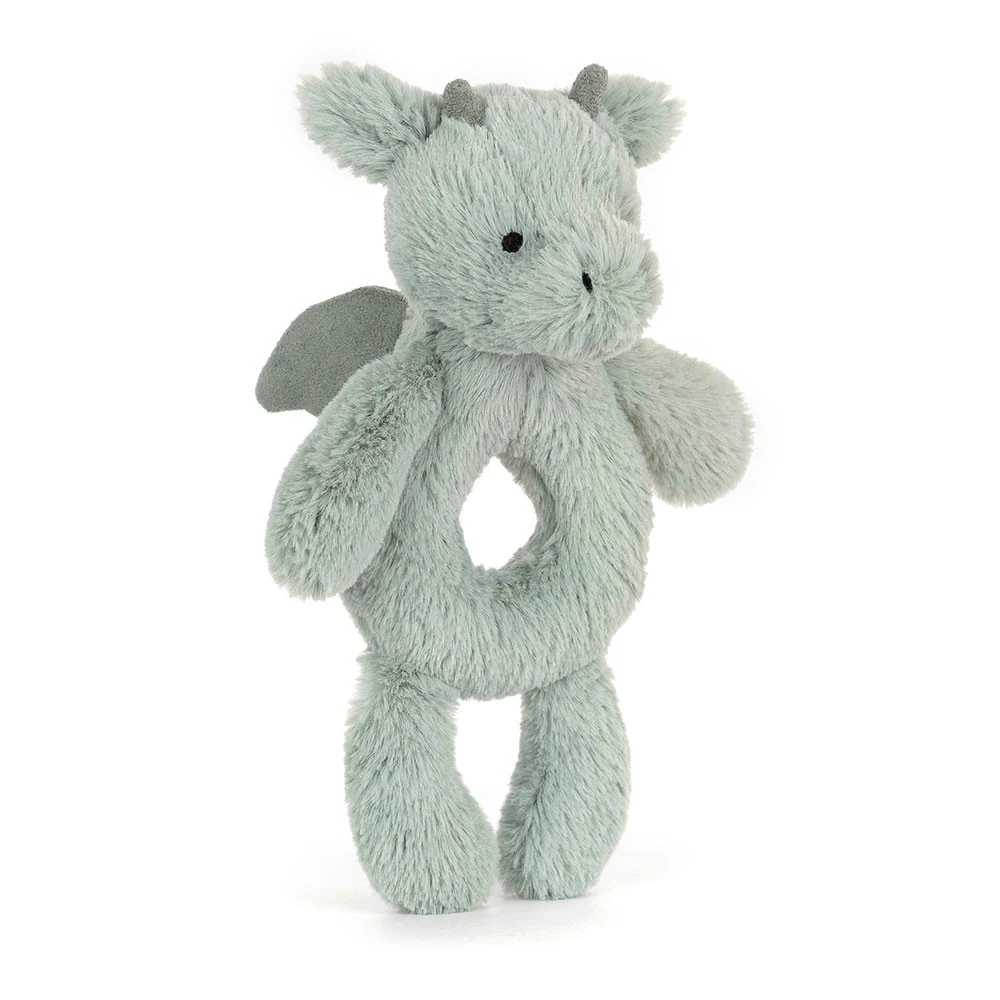 Bashful Dragon Ring Rattle by Jellycat
