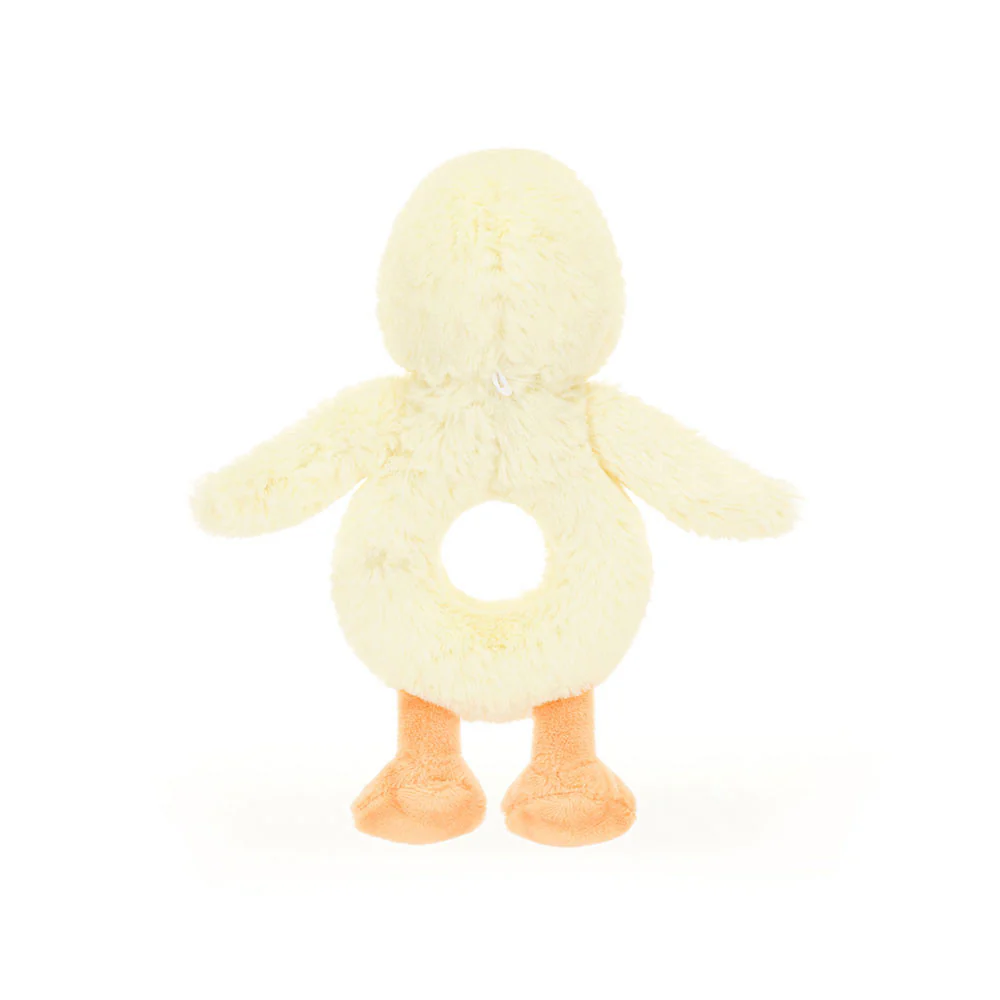 Bashful Duckling Ring Rattle by Jellycat - Image 3