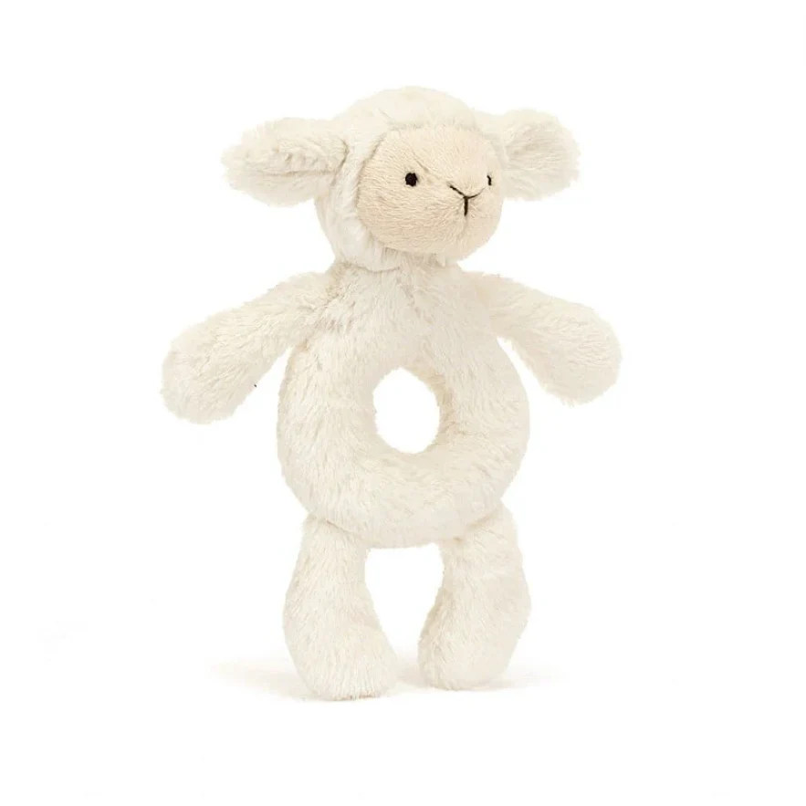 Bashful Lamb Ring Rattle by Jellycat - Image 4