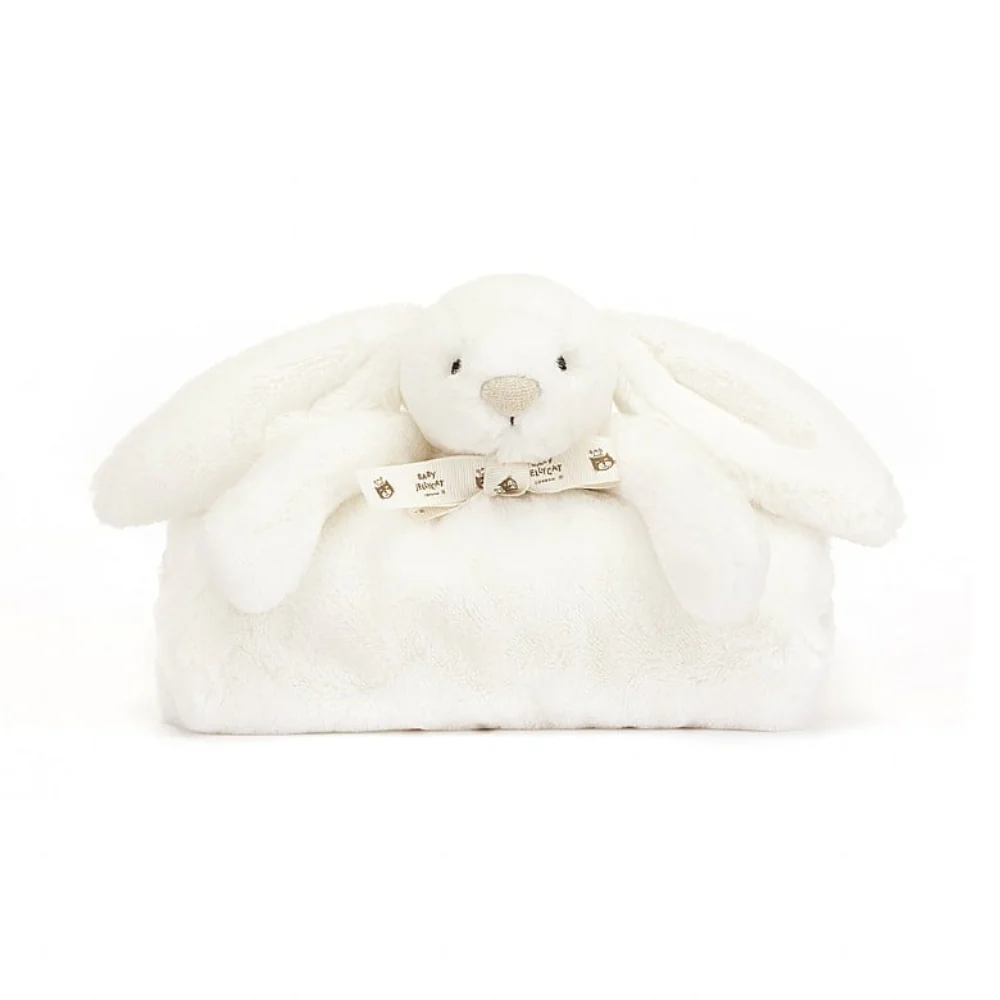 Bashful Luxe Bunny Luna Blankie in Gift Box by Jellycat