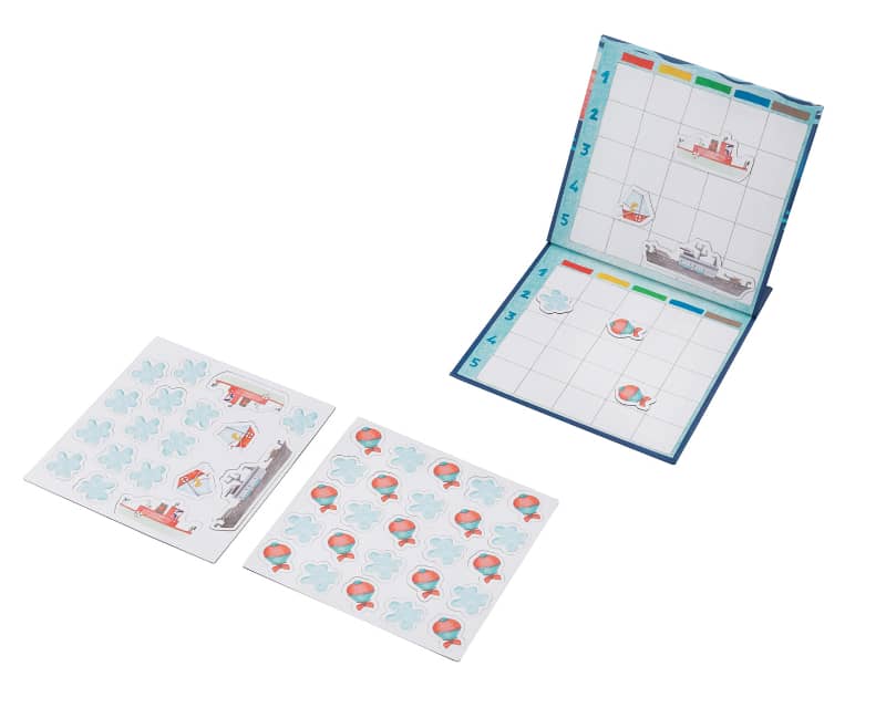 Battleships Magnetic Board Game by Moulin Roty - Image 2