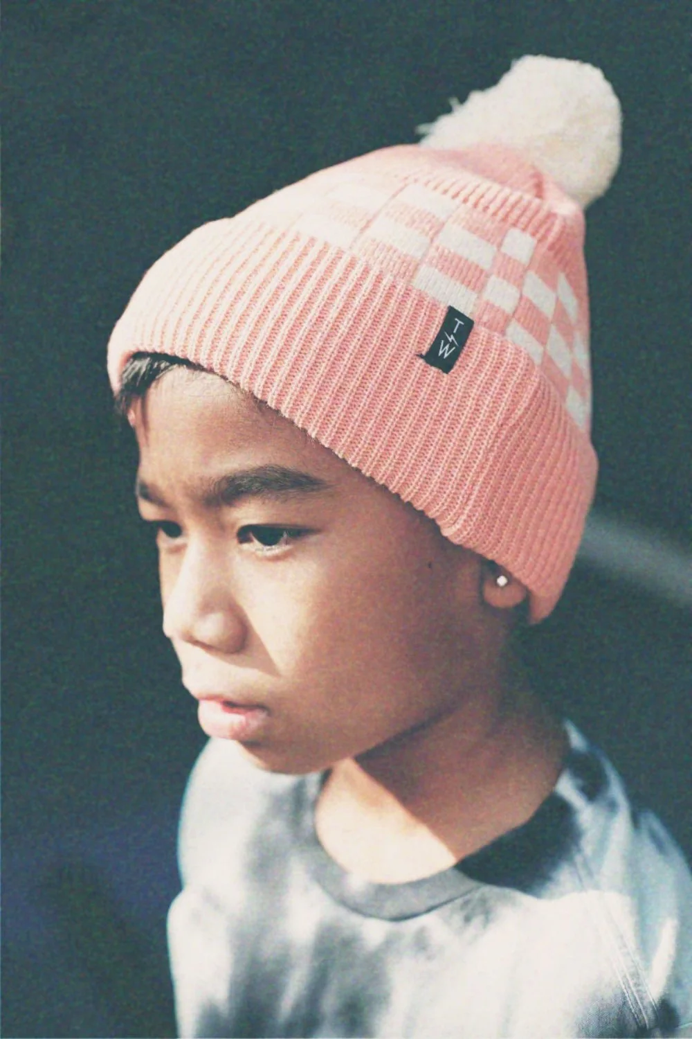 Be Excellent Beanie - Grapefruit by Tiny Whales - Image 2