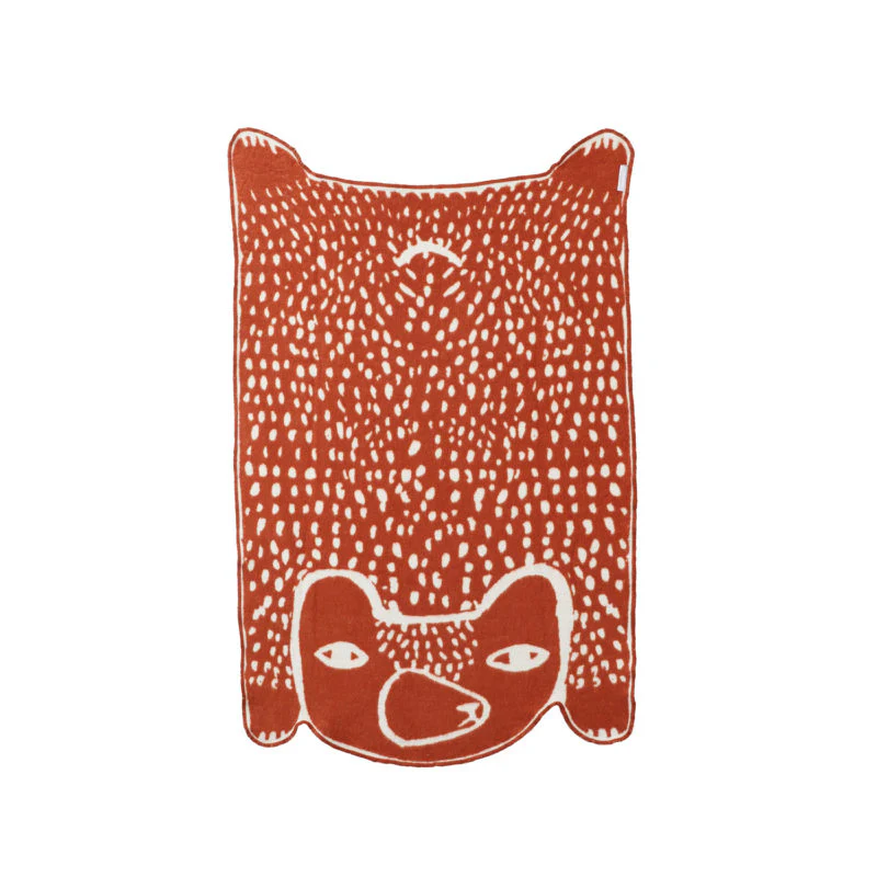 Bear Cotton Mini Blanket by Donna Wilson