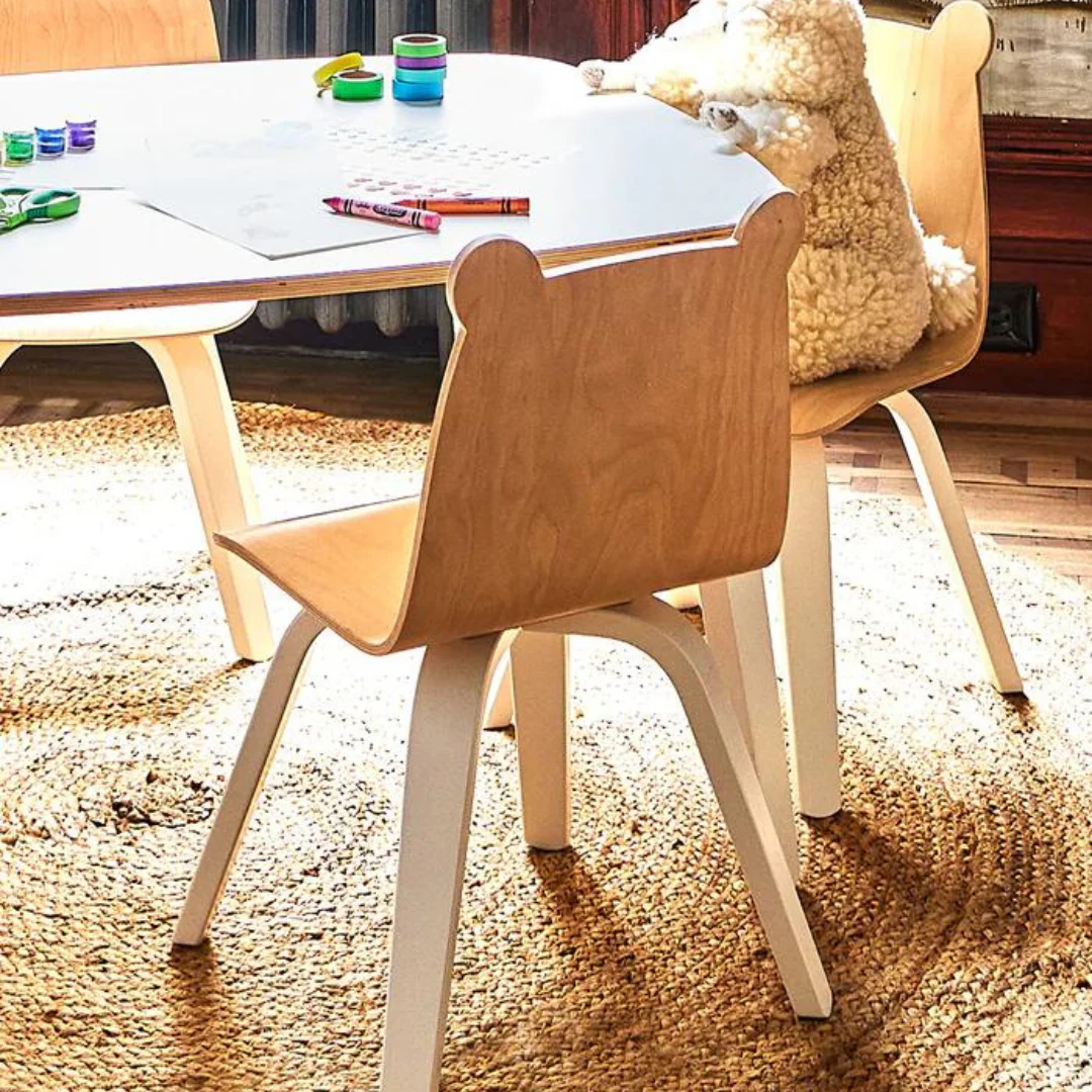 Bear Play Chairs (Set of 2) - Birch by Oeuf - Image 4