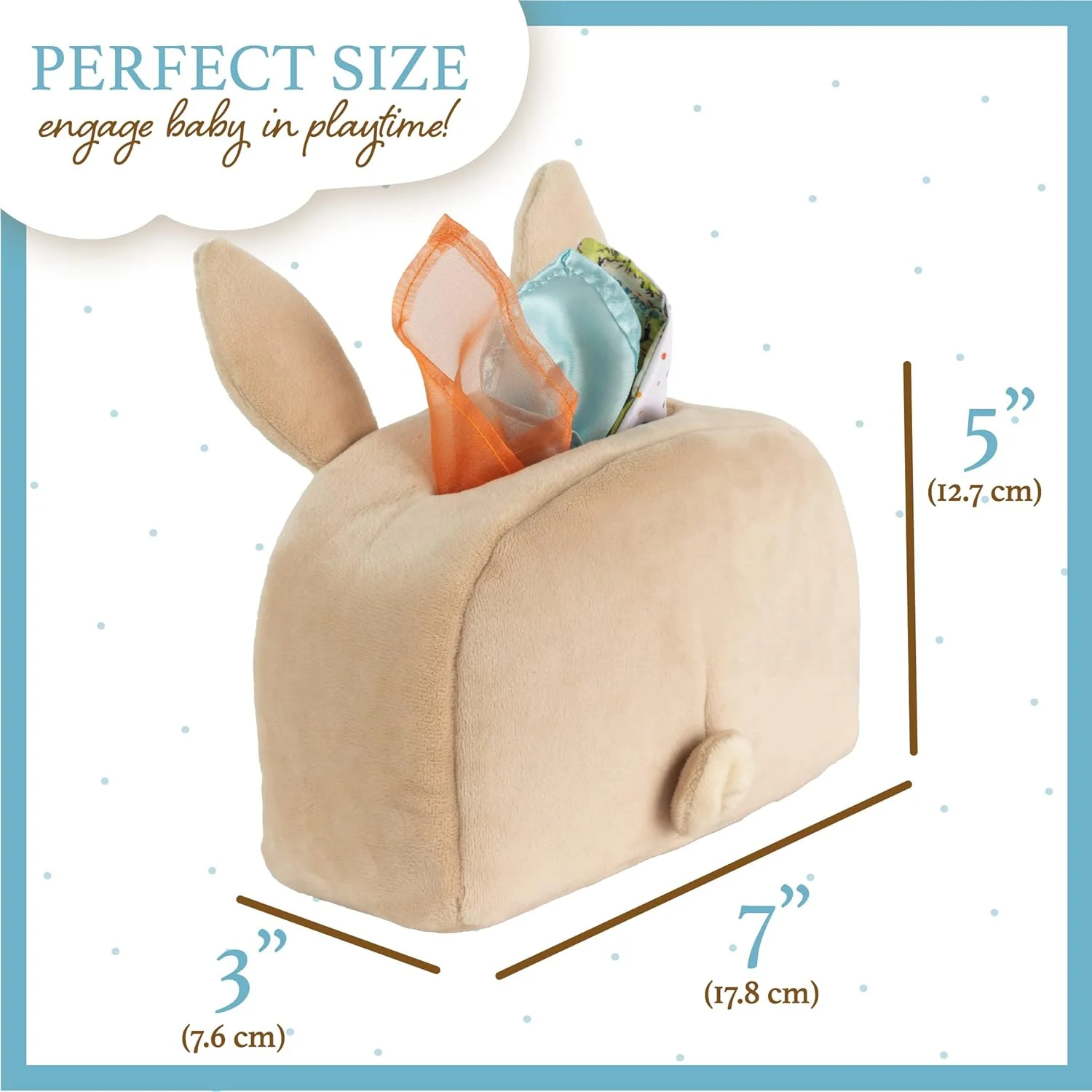 Beatrix Potter Peter Rabbit Tissue Box Toy by Kids Preferred - Image 4