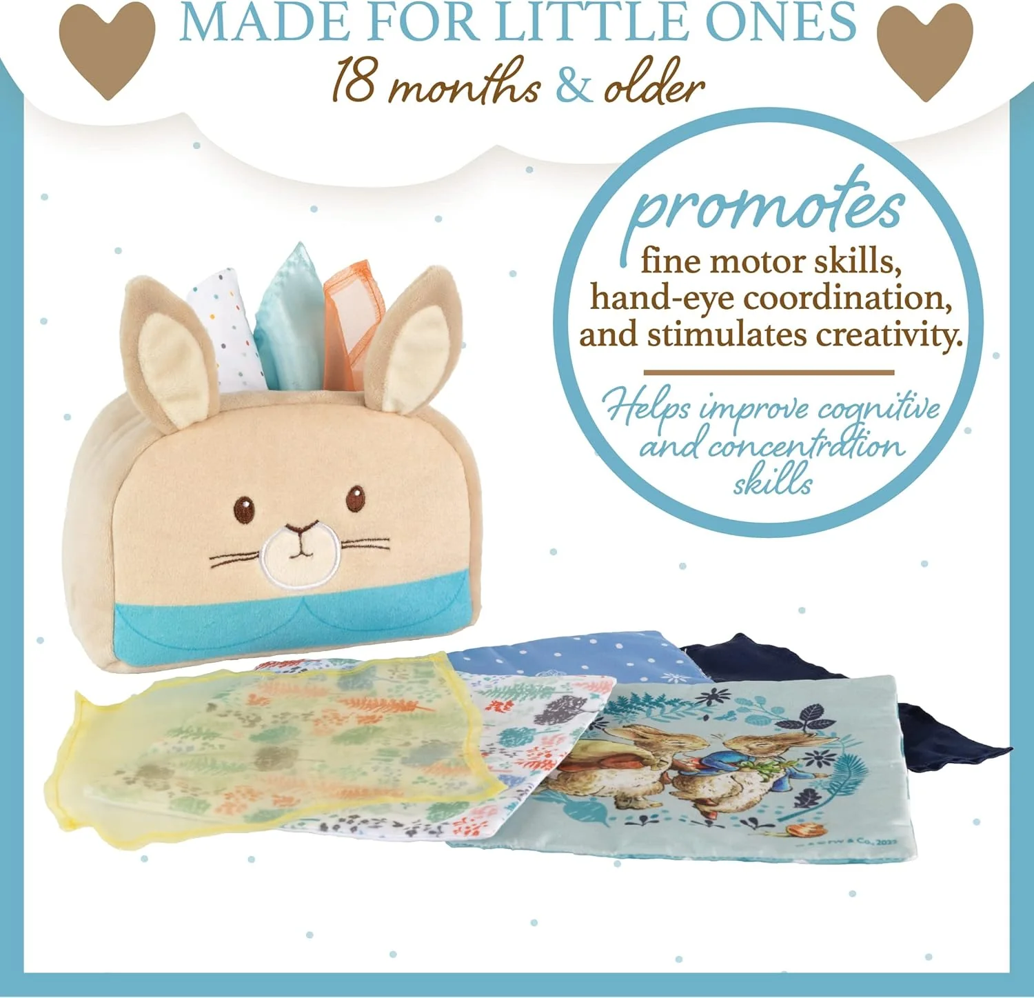 Beatrix Potter Peter Rabbit Tissue Box Toy by Kids Preferred - Image 5