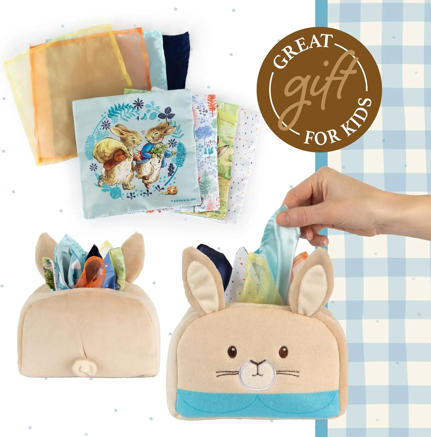 Beatrix Potter Peter Rabbit Tissue Box Toy by Kids Preferred - Image 6