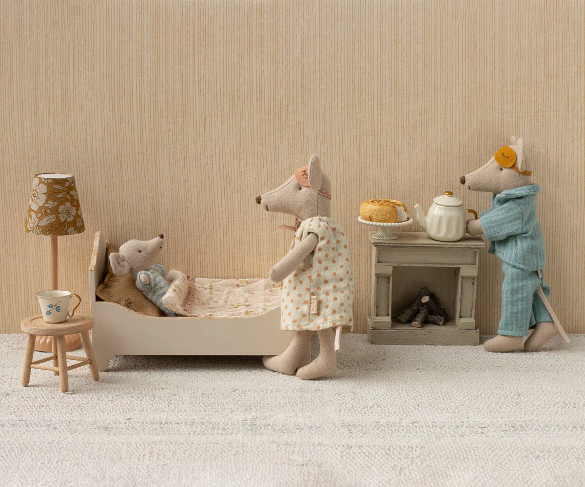 Bed, Mouse - Off White by Maileg - Image 2
