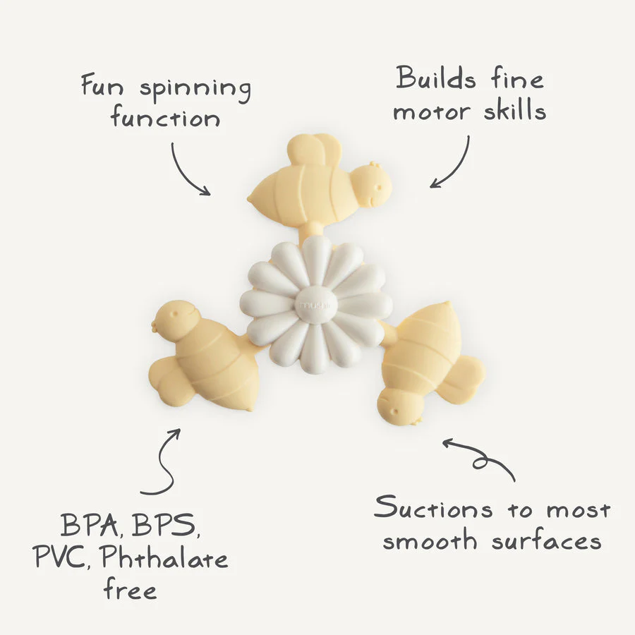 Bee Suction Spinner Toy by Mushie & Co - Image 5