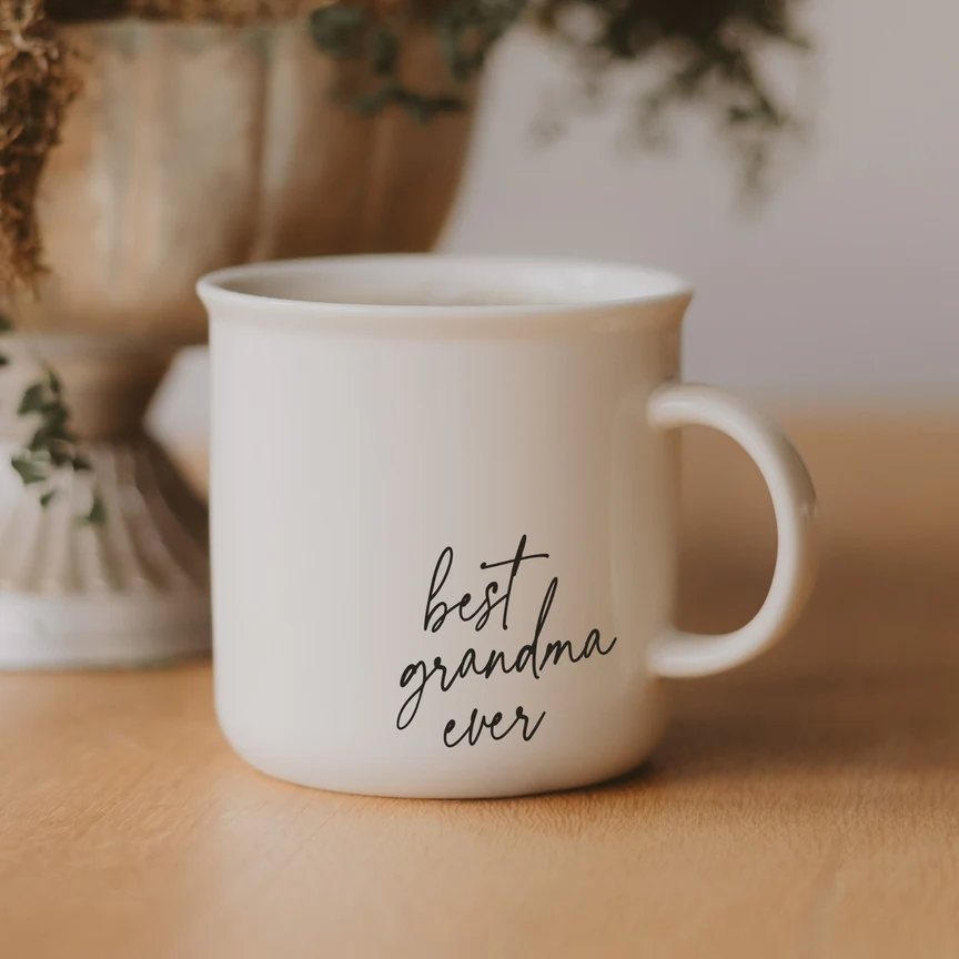 Best Grandma Ever 11oz Campfire Mug - White/Black by Sweet Water Decor - Image 2