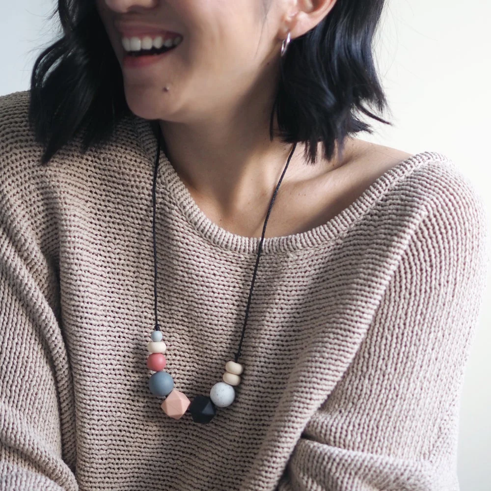 Bexley Silicone Teething Necklace by East London Baby Co - Image 2