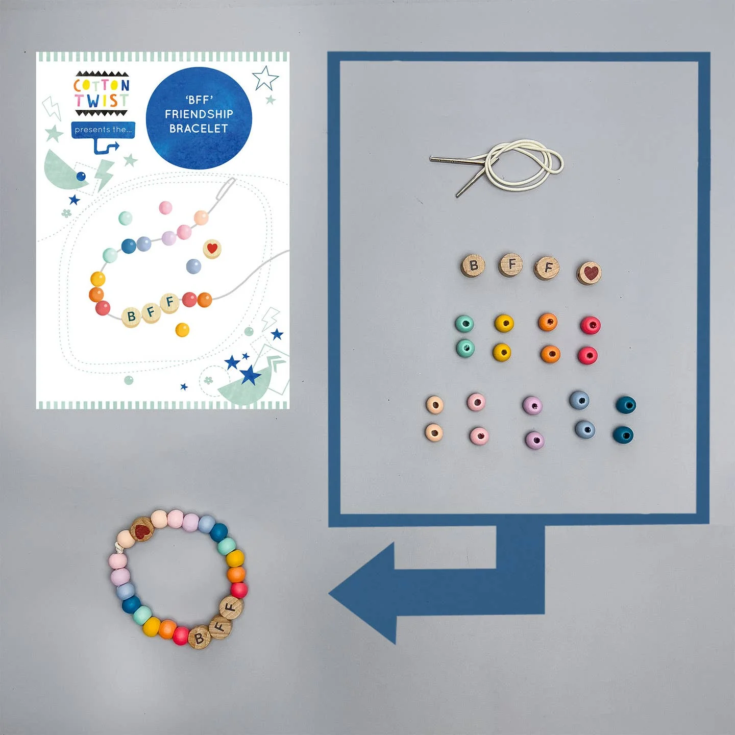 BFF Friendship Bracelet Kit by Cotton Twist - Image 3