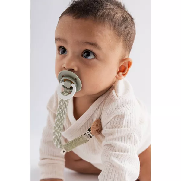 Bibs Glow Pacifier 2 Pack - Sage + Cloud - Image 3