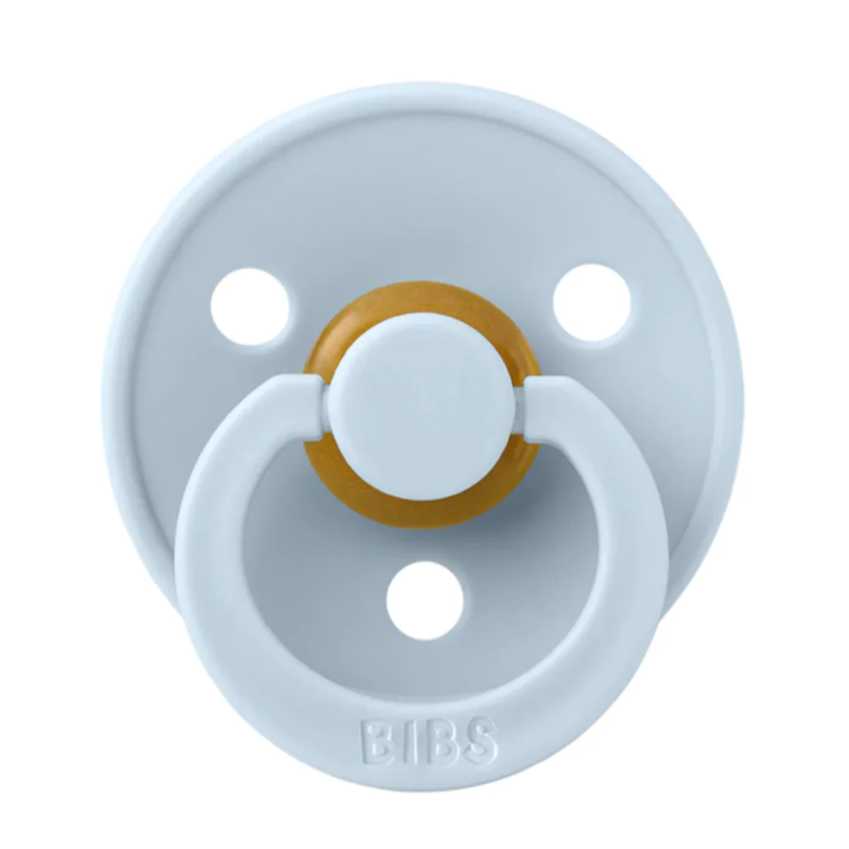 Bibs Original Pacifier 2 Pack - Baby Blue + White - Image 3