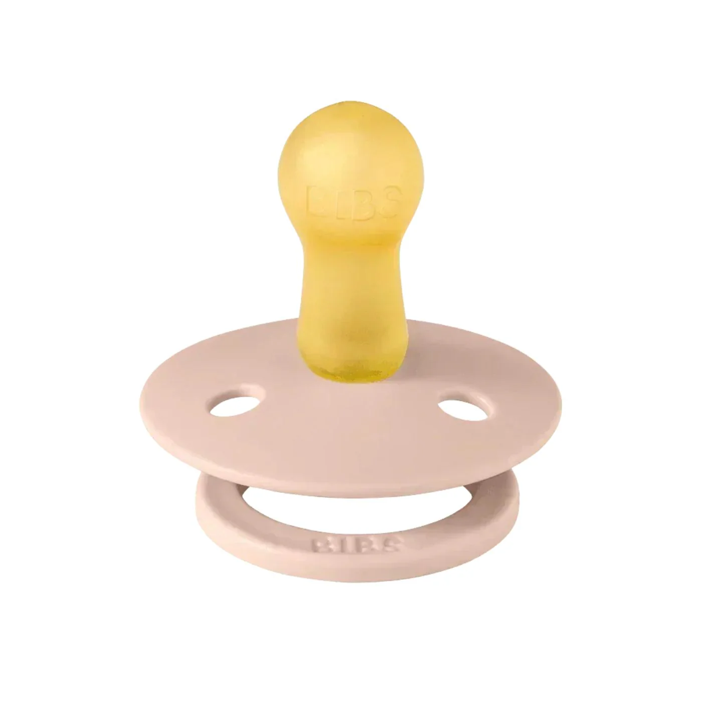 Bibs Original Pacifier Round Latex Nipple - Blush