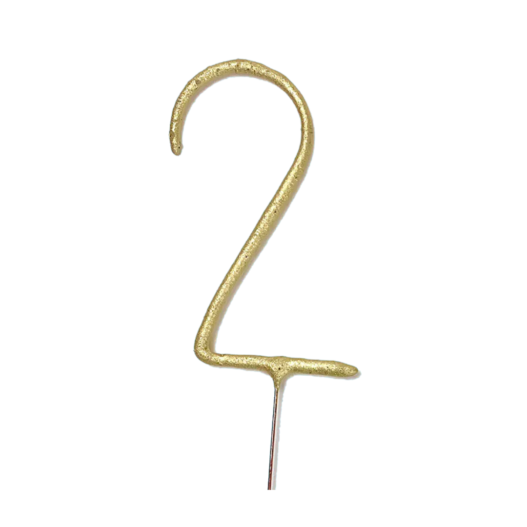 Big 8 Inch Gold Number Sparkler by TOPS Malibu - Image 5