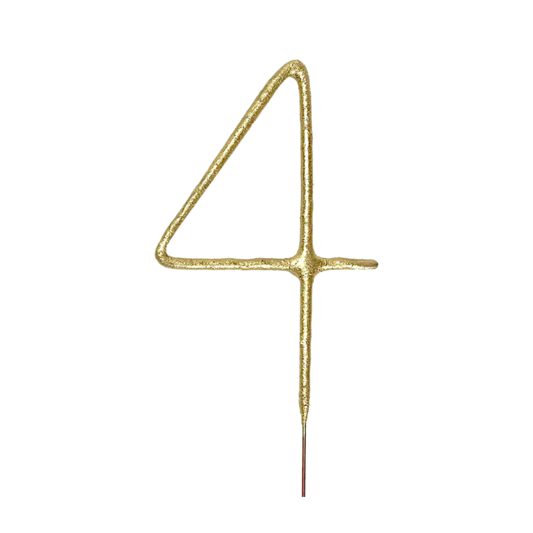 Big 8 Inch Gold Number Sparkler by TOPS Malibu - Image 7