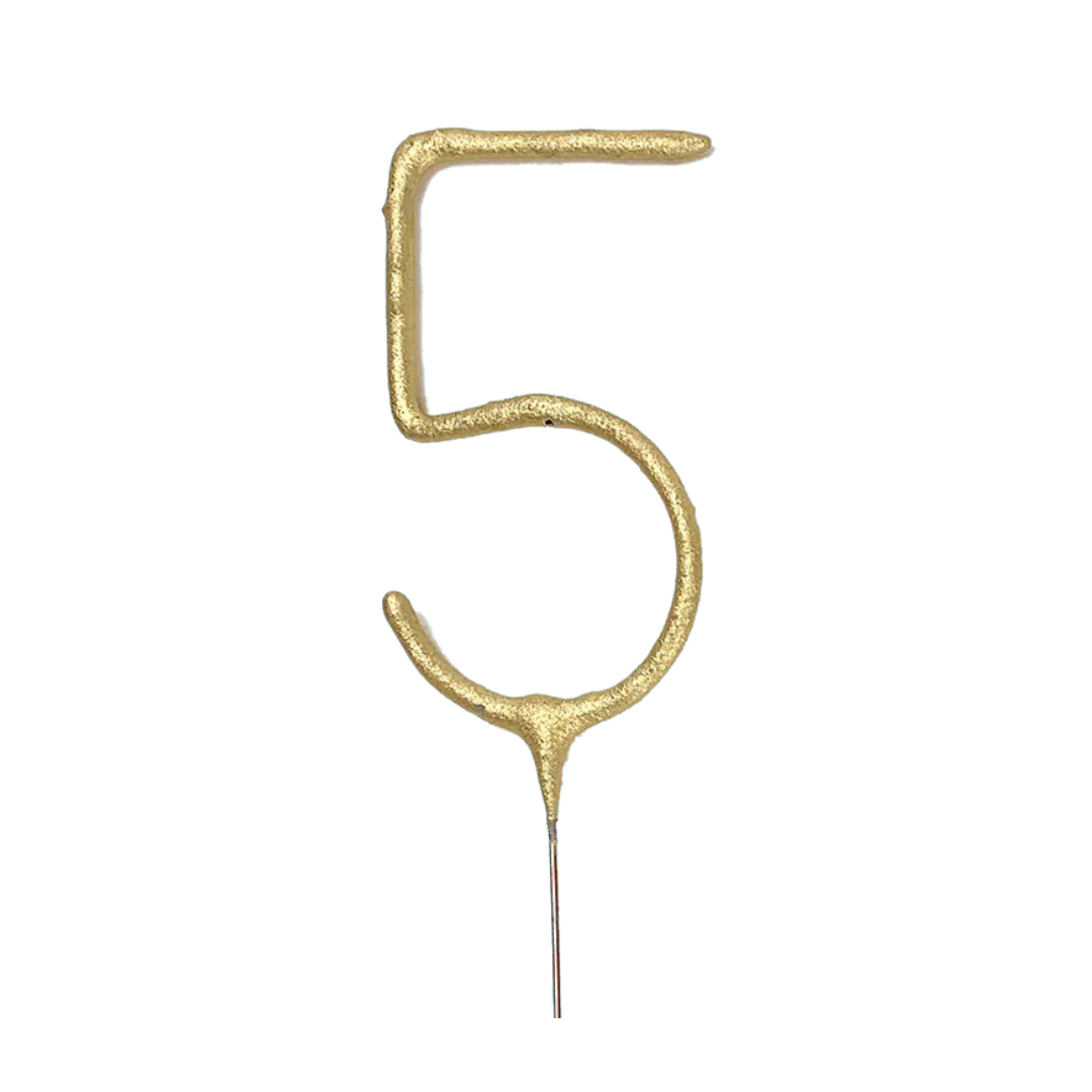Big 8 Inch Gold Number Sparkler by TOPS Malibu - Image 8