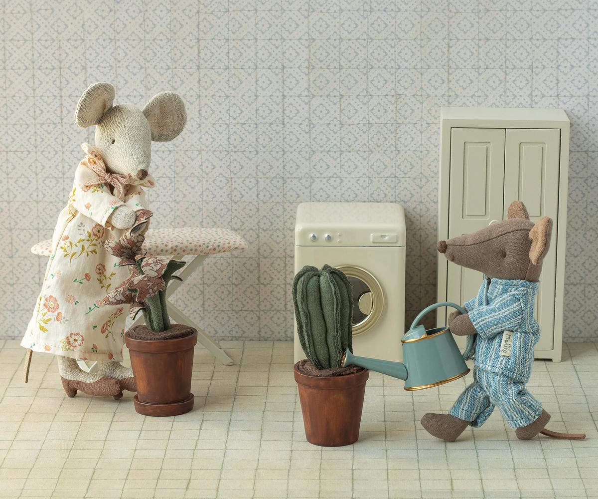 Big Brother Mouse in Matchbox - Blue Striped Pajamas by Maileg - Image 5