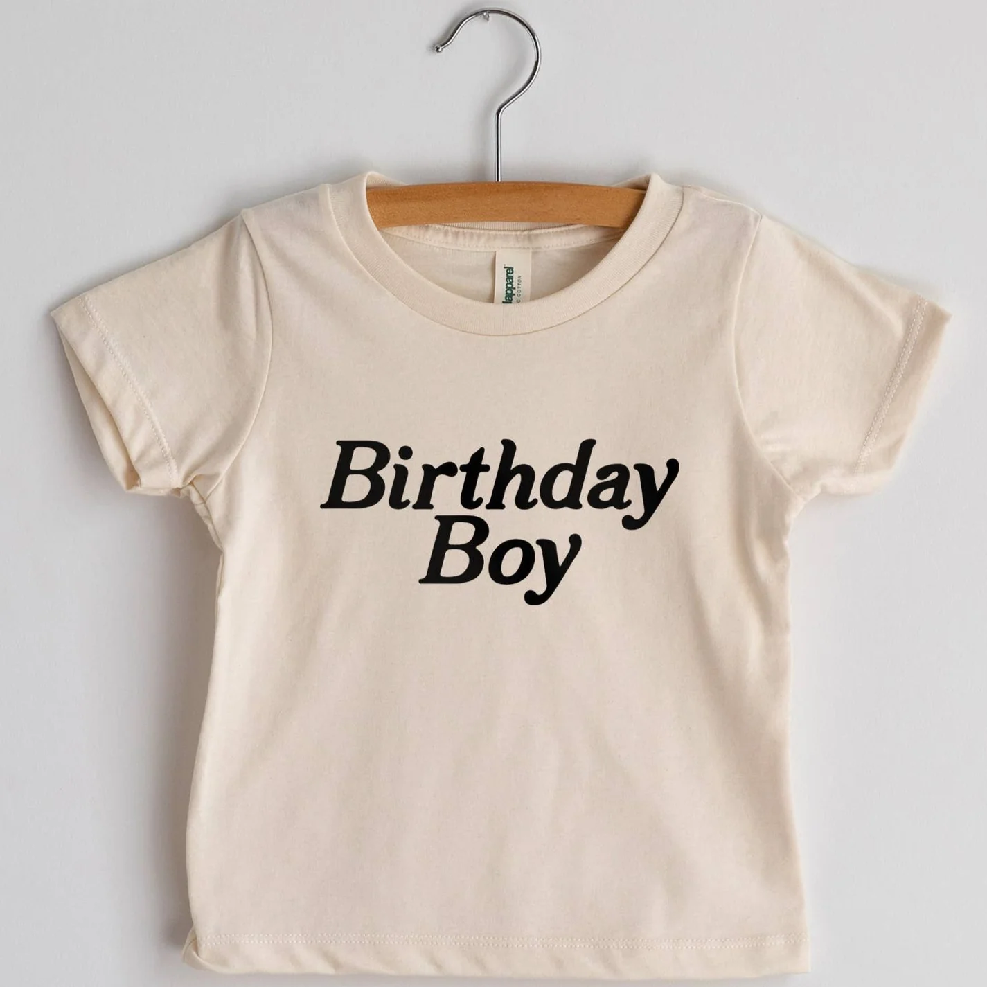 Birthday Boy Organic Tee - Cream by Gladfolk - Image 2