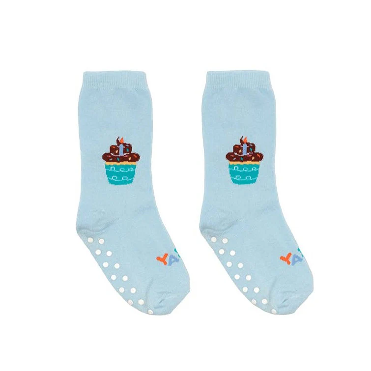 Birthday Cupcake 3D Packaged Kids Crew Socks by Living Royal - Image 2