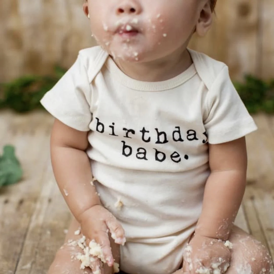 Birthday Babe Organic Bodysuit by Tenth & Pine - Image 2