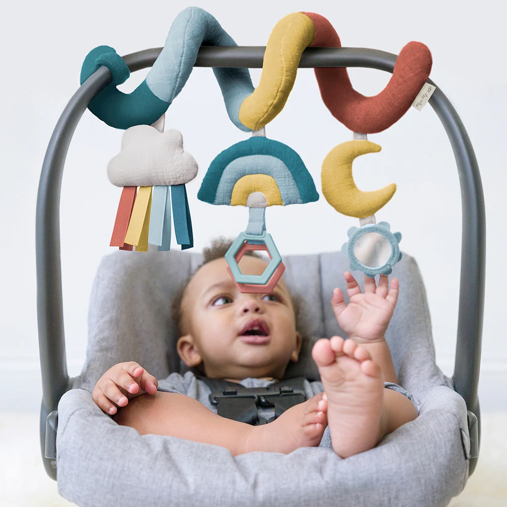 Bitzy Bespoke Itzy Bitzy Spiral Car Seat Activity Toy - Rainbow by Itzy Ritzy - Image 3
