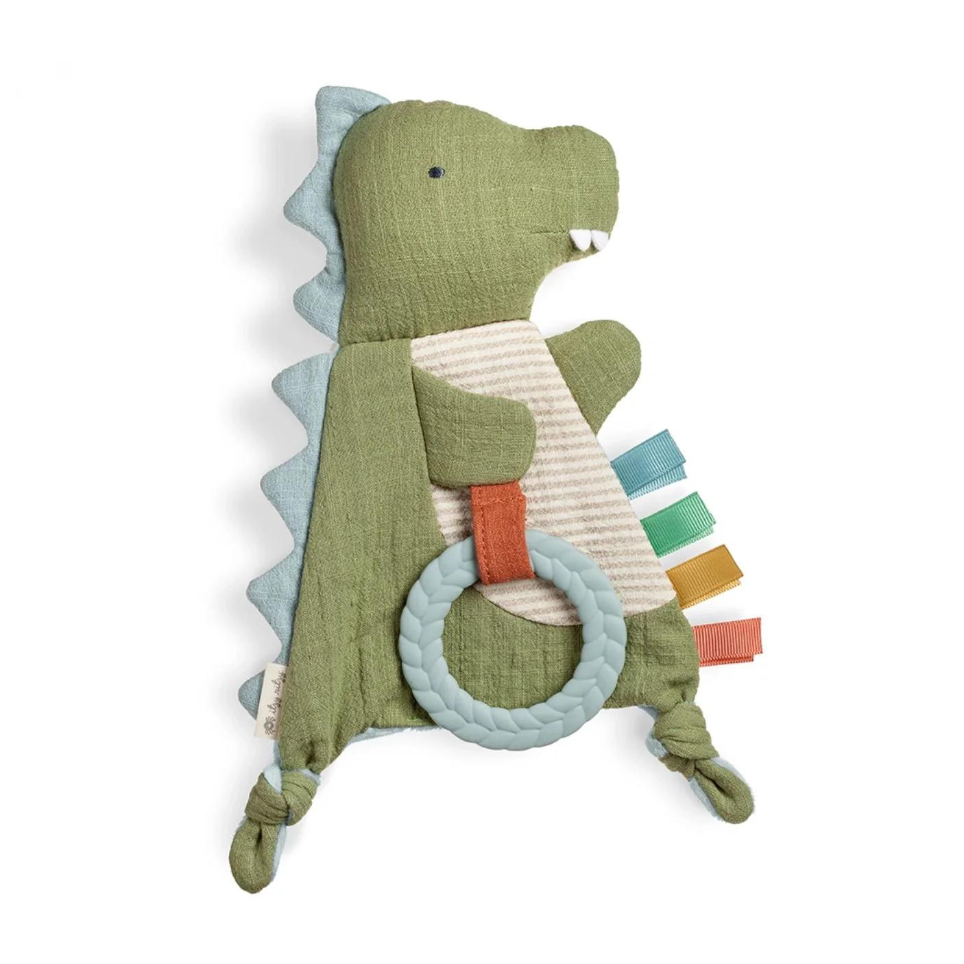 Bitzy Crinkle Sensory Toy with Teether - Dino by Itzy Ritzy