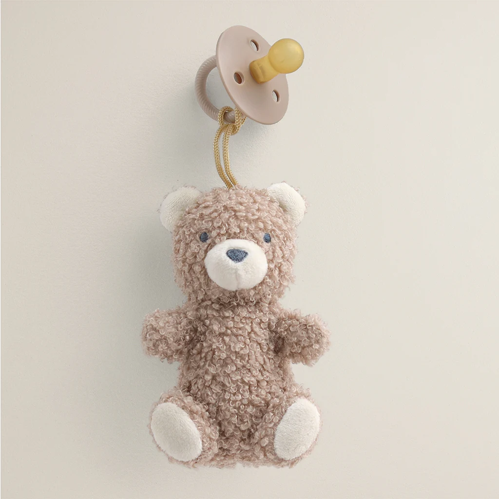 Bitzy Pal Natural Rubber Pacifier & Plush Lovey - Bear by Itzy Ritzy - Image 3