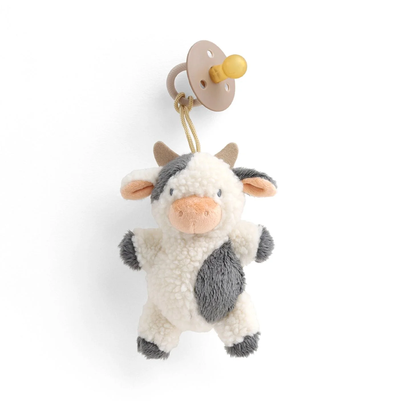 Bitzy Pal Natural Rubber Pacifier & Plush Lovey - Cow by Itzy Ritzy