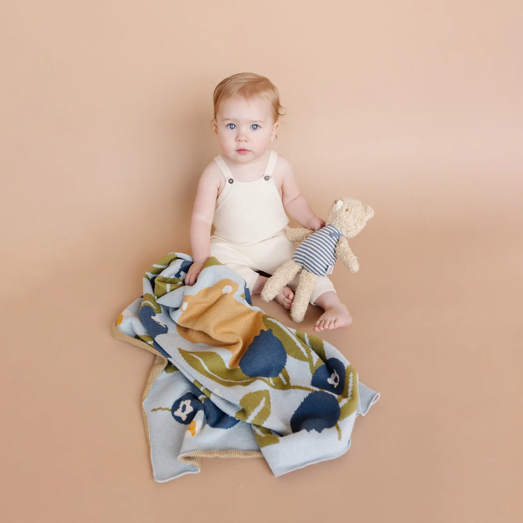 Organic Cotton Blanket - Blueberry by The Blueberry Hill - Image 2