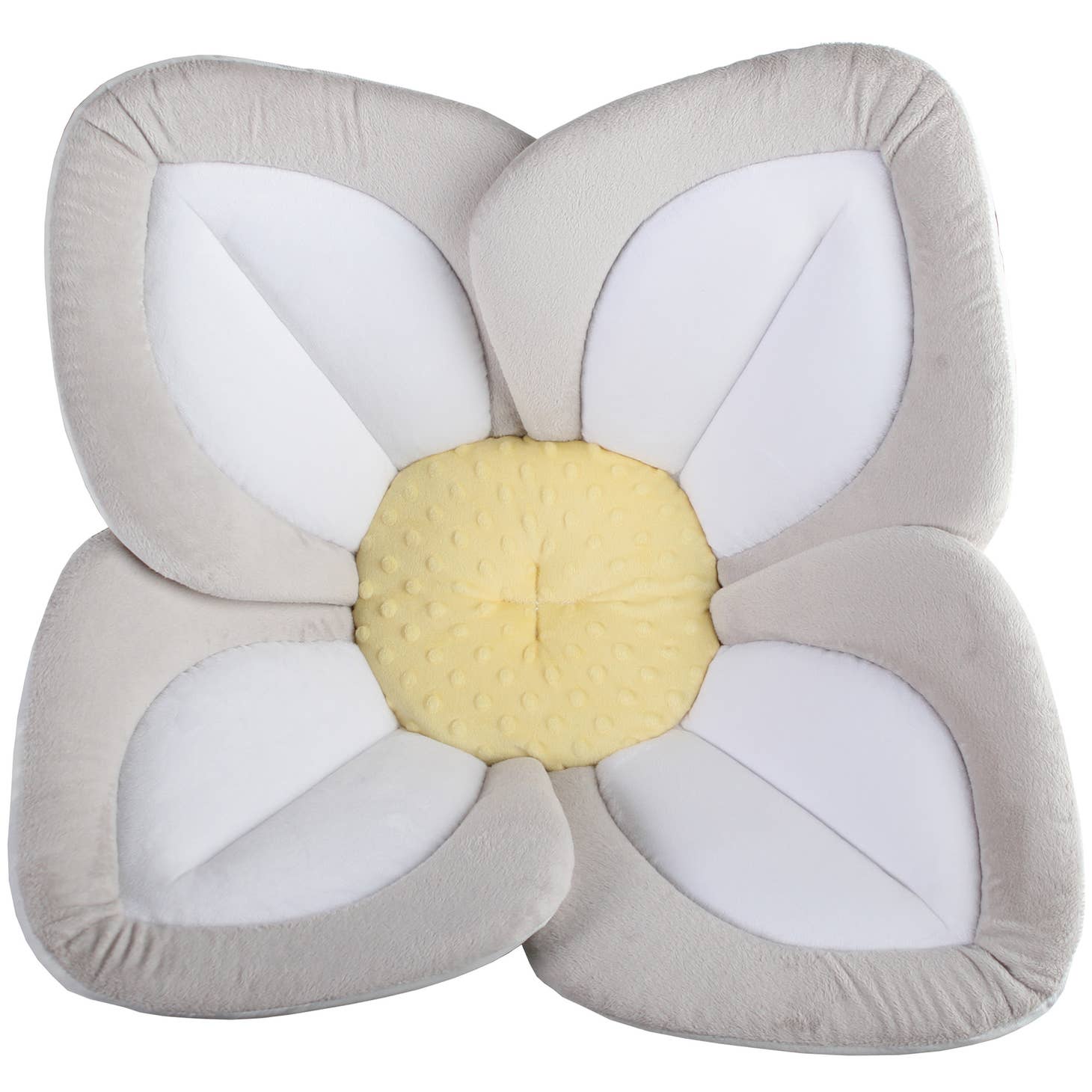 Blooming Bath Lotus with Snaps - Gray/White/Yellow