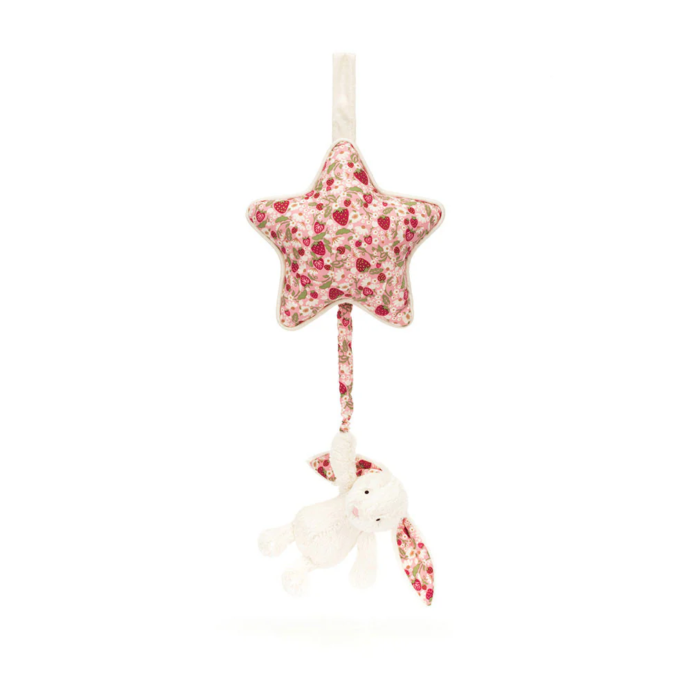 Blossom Cream Bunny 'Berry' Musical Pull by Jellycat - Image 4