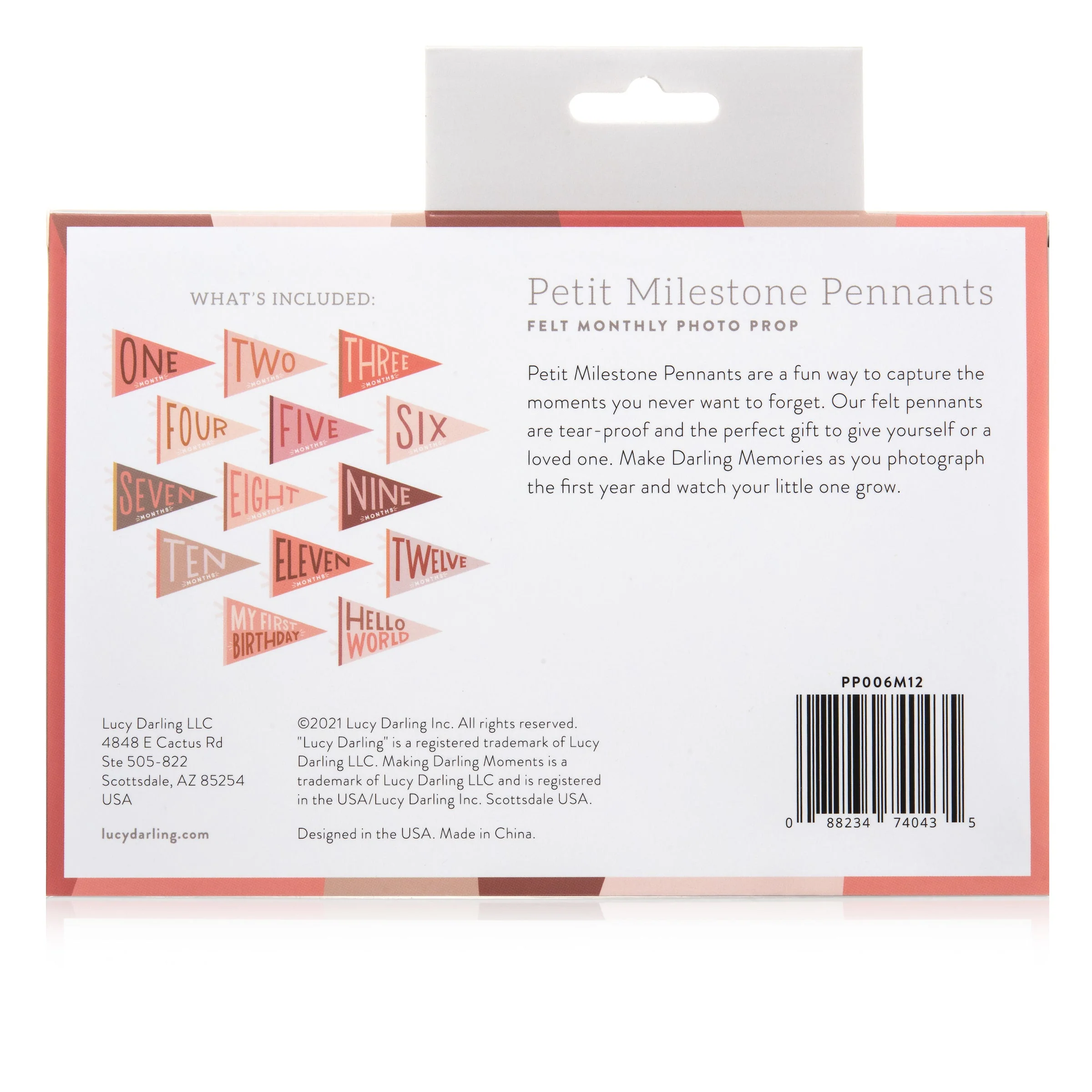 Blushing Meadow Petit Milestone Pennant by Lucy Darling - Image 5