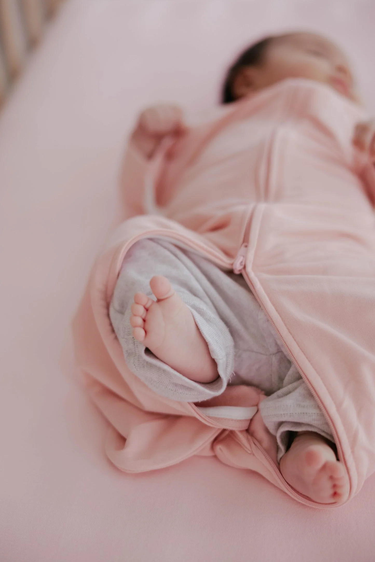 Blushing Pink Swaddle - Medium/Large (12-17 Lbs) by The Butterfly Swaddle - Image 6