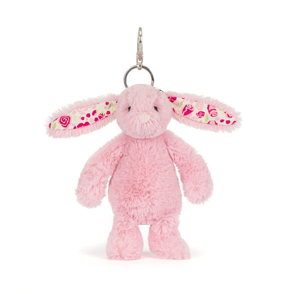 Blushkin Blossom Bunny Bag Charm by Jellycat - Image 5