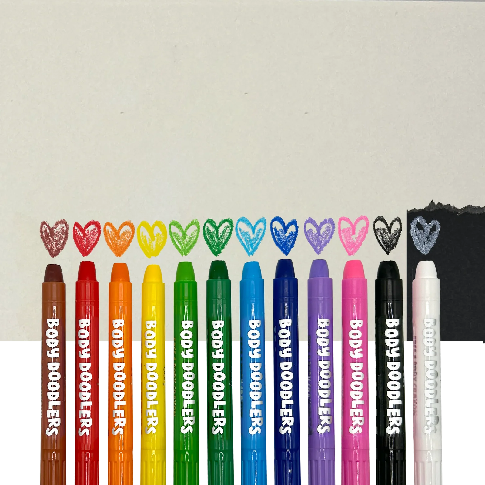 Body Doodlers - Face & Body Crayons - Set of 12 by OOLY - Image 7