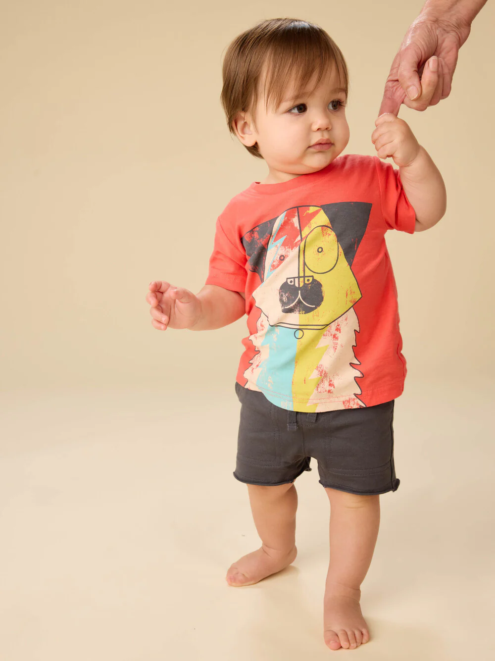 Bolt Dog Graphic Tee - Scarlet by Tea Collection - FINAL SALE - Image 3